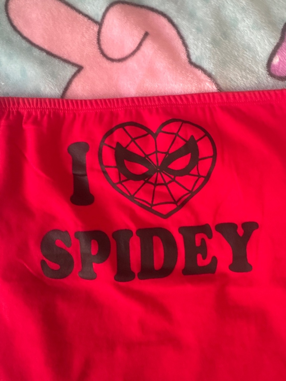 Marvel Red "I ♥ Spidey" Spiderman Tube Top BNWT - Picture 2 of 4